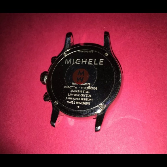 🔥🔥Super RARE🔥🔥 Michele Jetway Moon Phase MOP Dial Diamond Watch - Picture 3 of 8